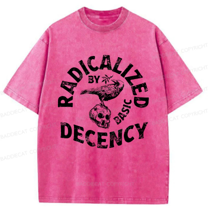 Baddiecat Olive Branch Raven Washed T-shirt