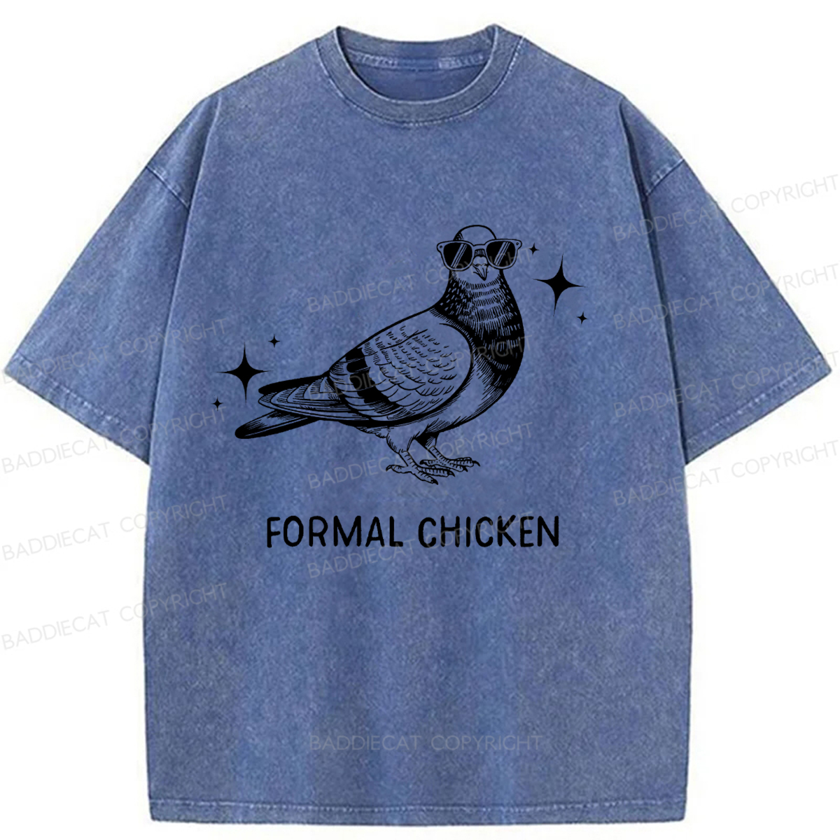 Baddiecat Dazzling Food Washed T-shirt