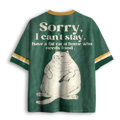 Baddiecat Sorry I Can't Stay Mesh Jersey