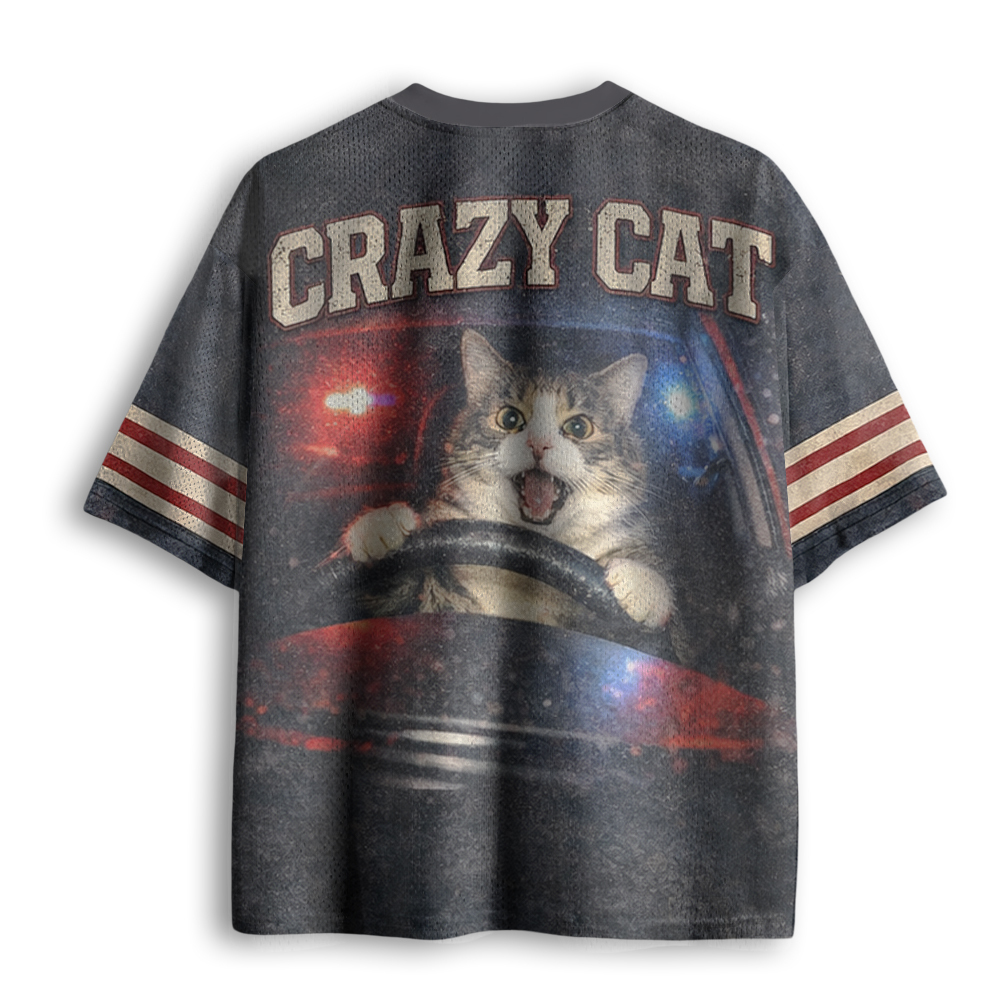 Baddiecat Crazy Cat Mesh Jersey