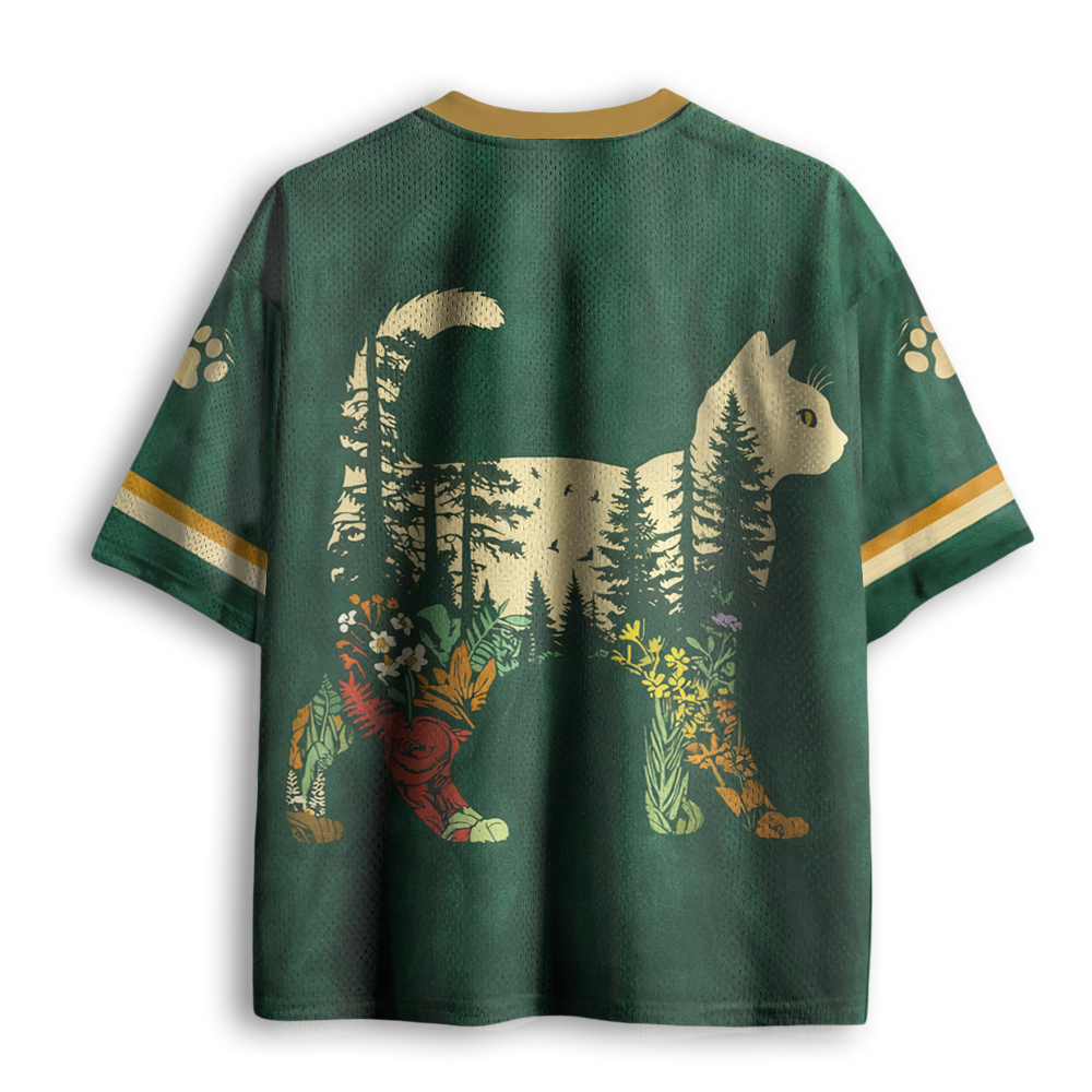Baddiecat Wild Flowers Cat Mesh Jersey