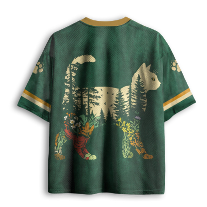 Baddiecat Wild Flowers Cat Mesh Jersey