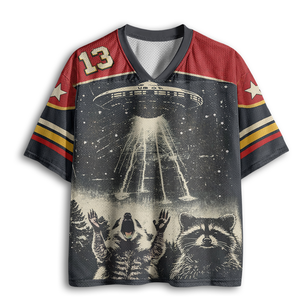 Baddiecat Raccoon UFO Mesh Jersey