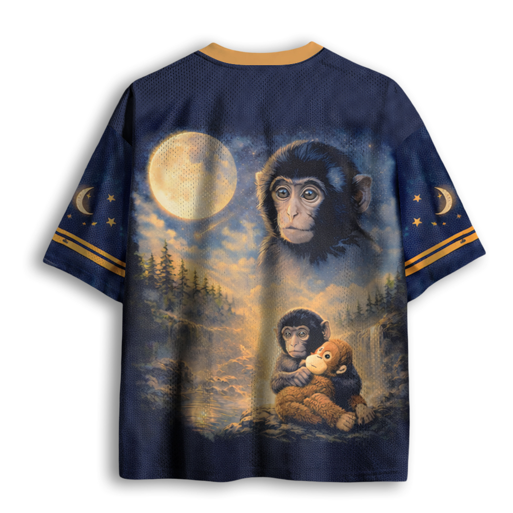 Baddiecat Punch Monkey Moon Mesh Jersey
