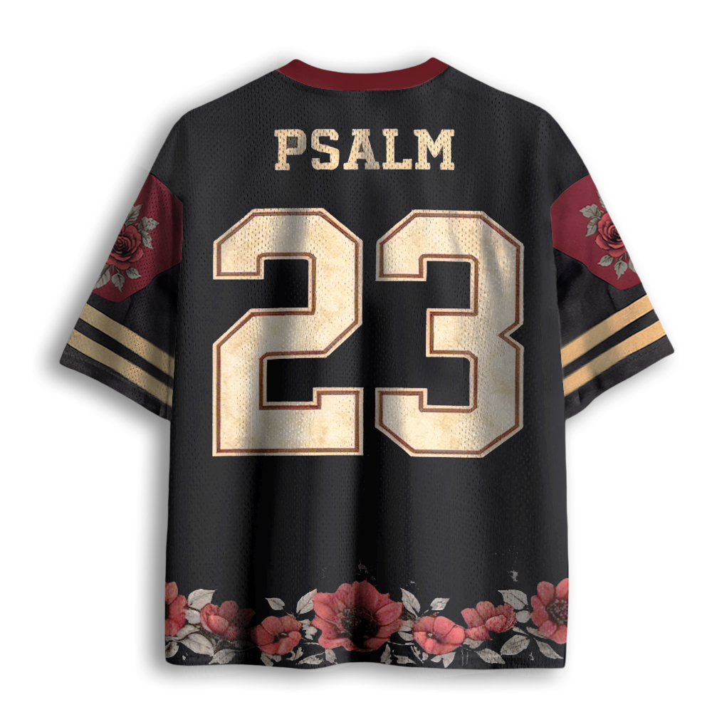 Baddiecat Virgin Mary Graphic Mesh Jersey