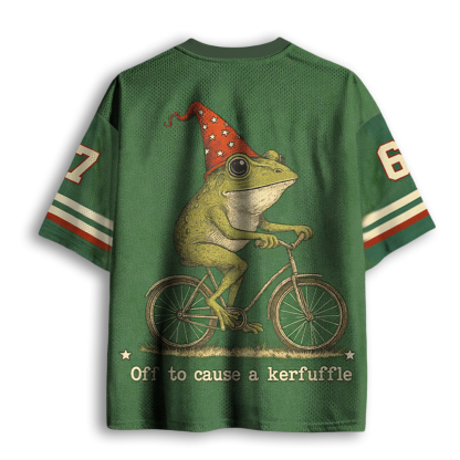 Baddiecat Off To Cause A Kerfuffle Frog Mesh Jersey