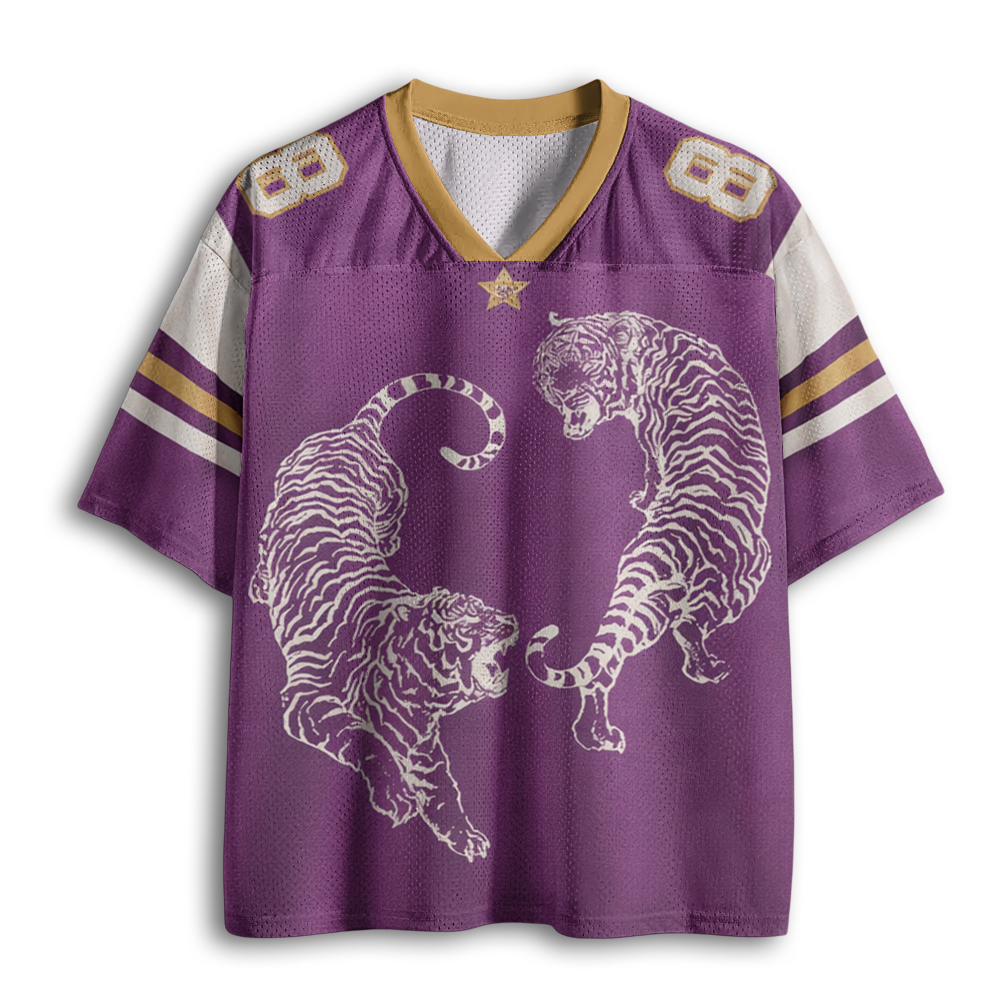 Baddiecat Retro Tiger Mesh Jersey
