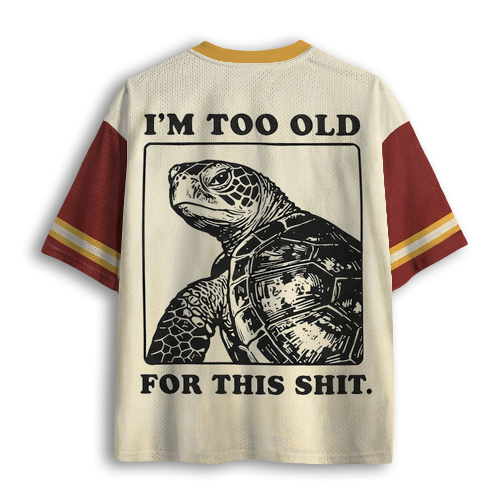 Baddiecat Turtle I Quit Meme Energy Mesh Jersey