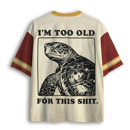 Baddiecat Turtle I Quit Meme Energy Mesh Jersey
