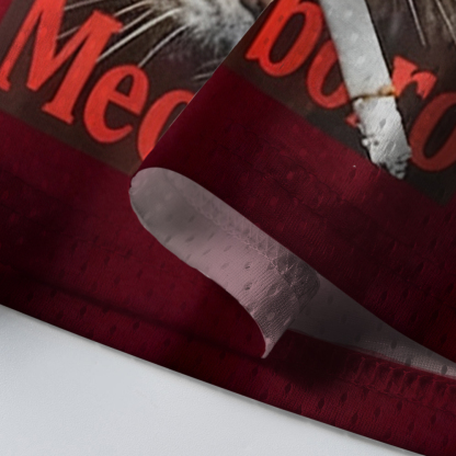 Baddiecat Funny Smoking Cat Meme Mesh Jersey