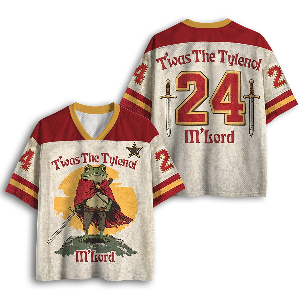 Baddiecat Funny Twas the Tylenol M'lord Mesh Jersey