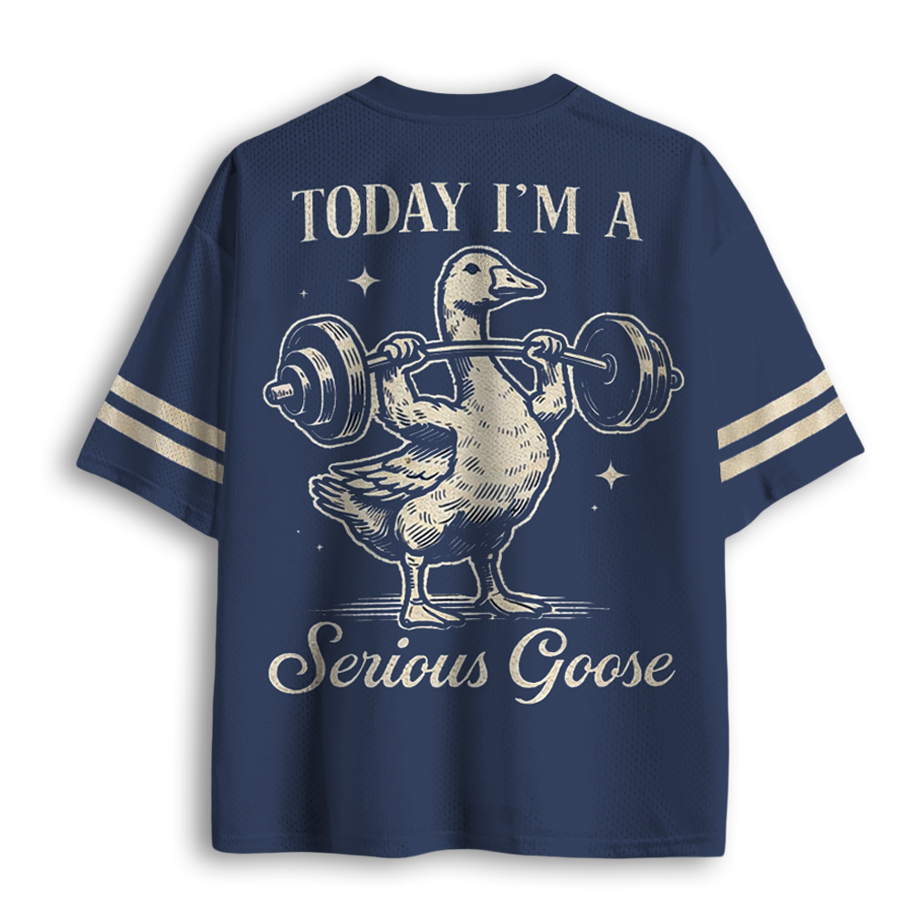 Baddiecat Serious Goose Weight Lifting Mesh Jersey