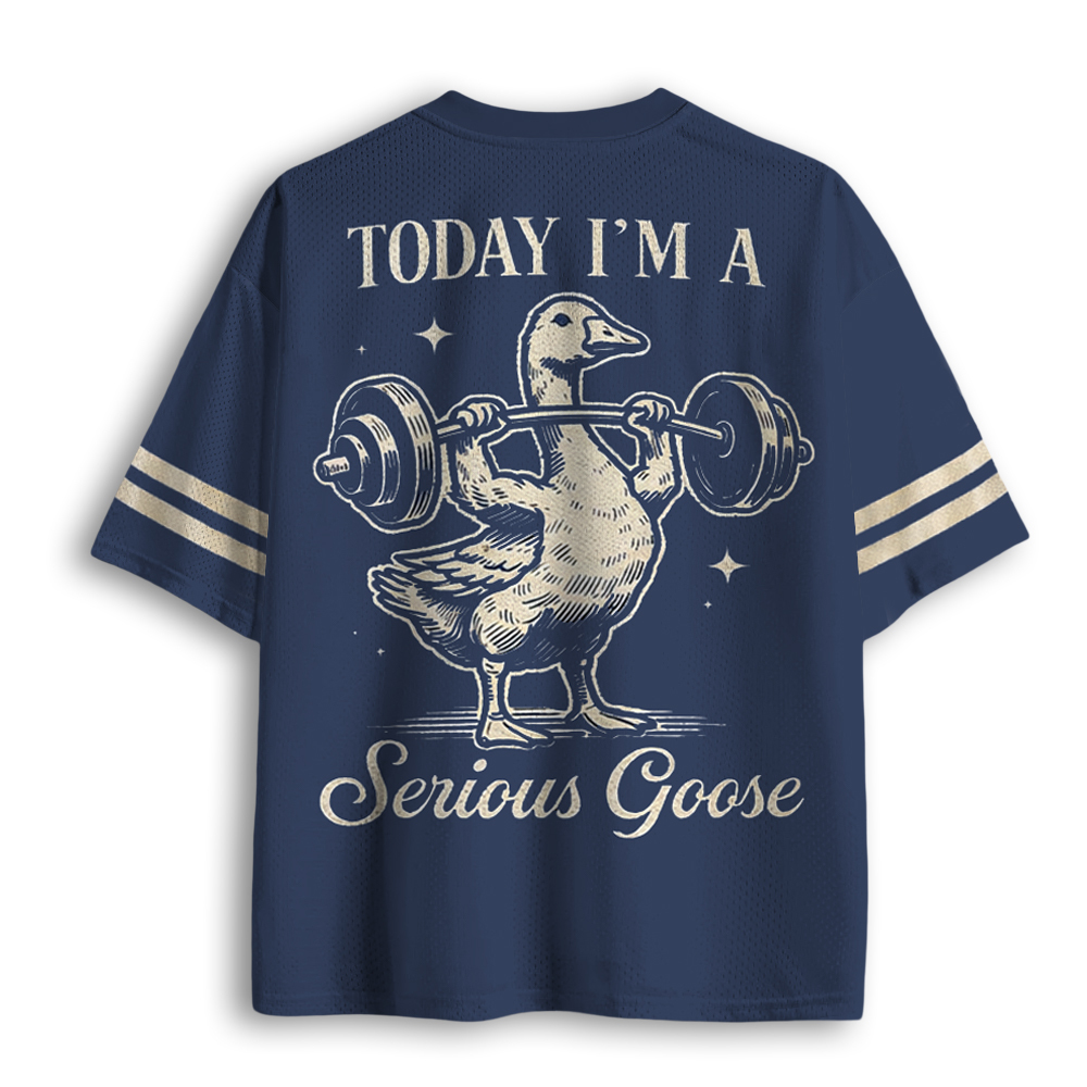 Baddiecat Serious Goose Weight Lifting Mesh Jersey