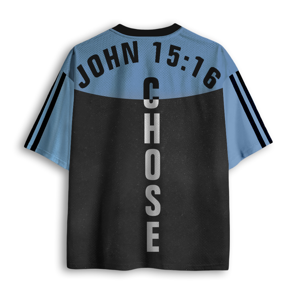 Baddiecat Jesus Chosen John 15:16 Mesh Jersey