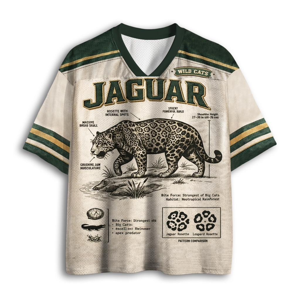 Baddiecat Jaguar Detailed Anatomy Mesh Jersey