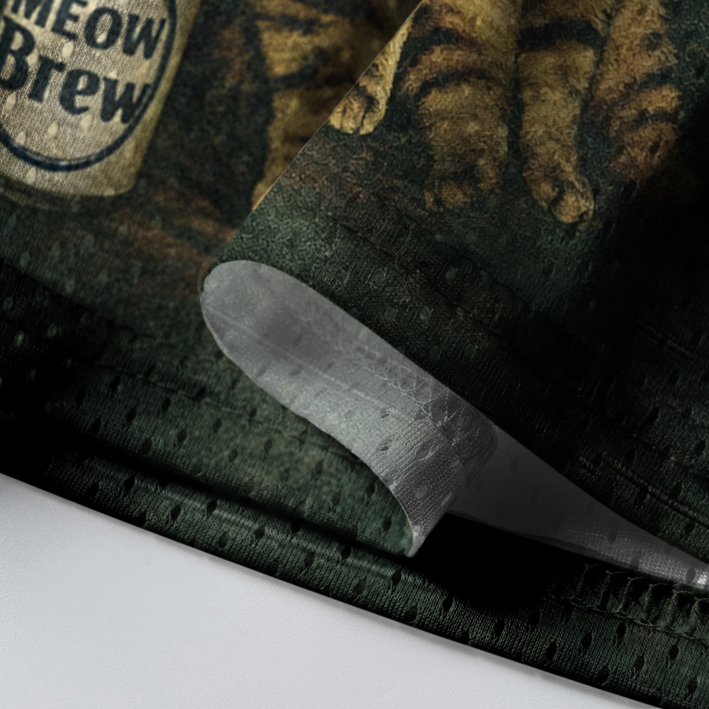 Baddiecat Smoking Cat Mesh Jersey