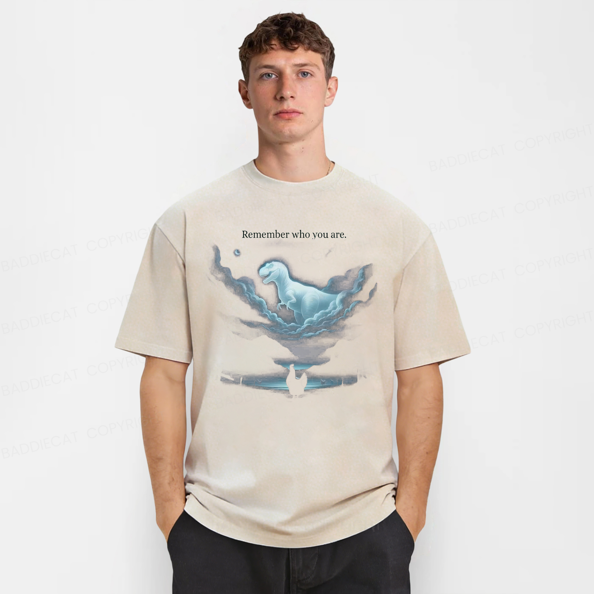Baddiecat Remember Who You Are Washed T-shirt