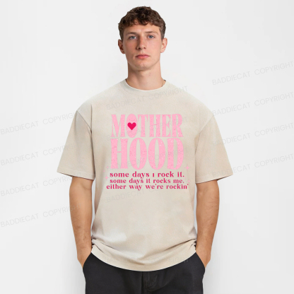 Baddiecat Mother Hood Rockin Washed T-shirt