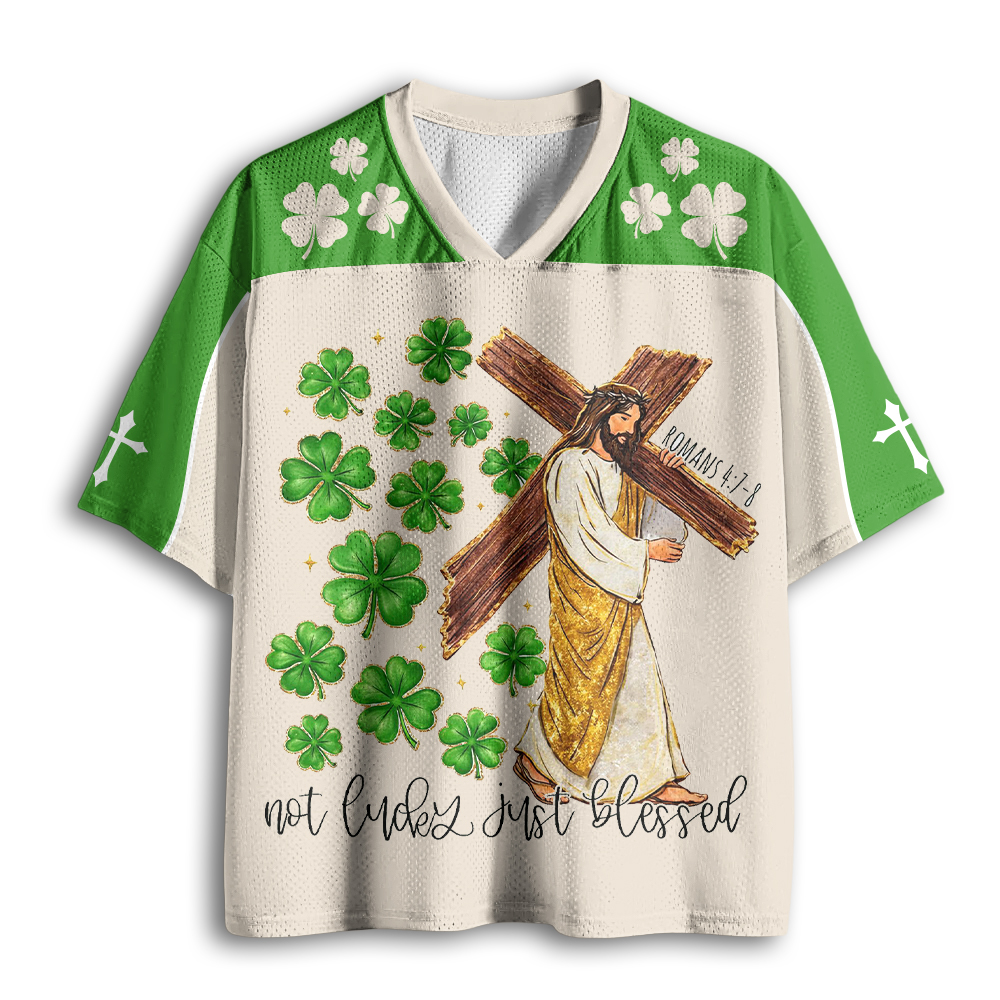 Baddiecat Not Lucky Just Blessed Mesh Jersey