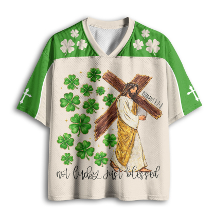 Baddiecat Not Lucky Just Blessed Mesh Jersey