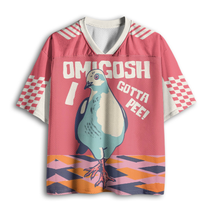 Baddiecat OMGOSH GOTTA PEE Mesh Jersey