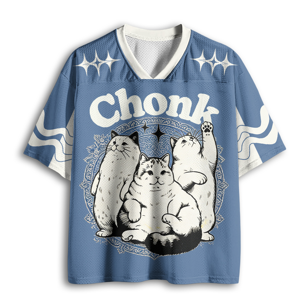 Baddiecat Chonk Cat  Mesh Jersey
