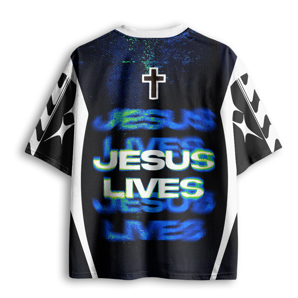 Baddiecat Jesus Lives Mesh Jersey