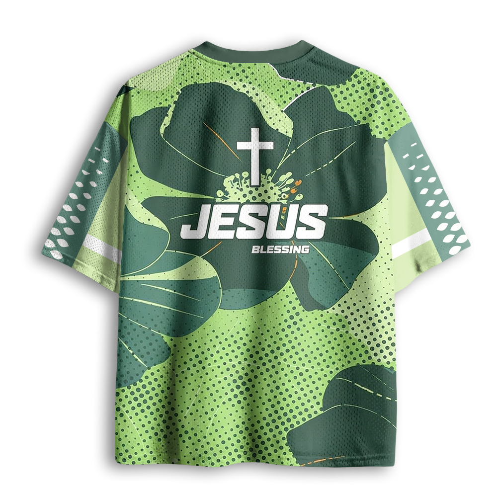 Baddiecat Jesus Blessing Mesh Jersey