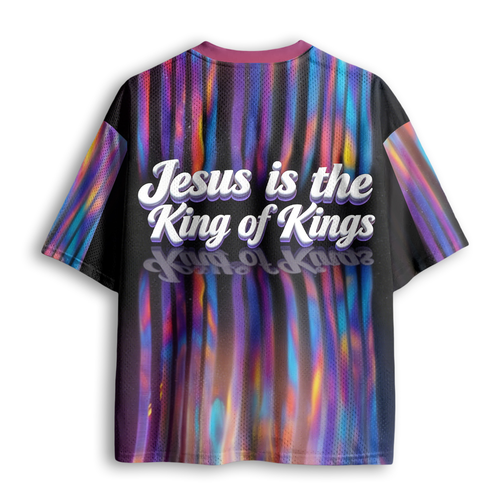 Baddiecat Jesus Is King Mesh Jersey