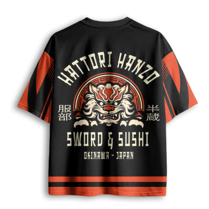 Baddiecat Hattori Hanzo Sword & Sushi Mesh Jersey