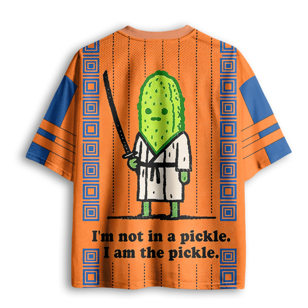 Baddiecat Funny Cucumber Samurai Mesh Jersey