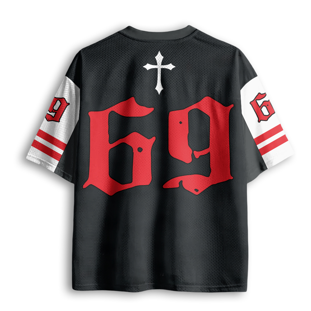 Baddiecat Not Today Jesus Mesh Jersey
