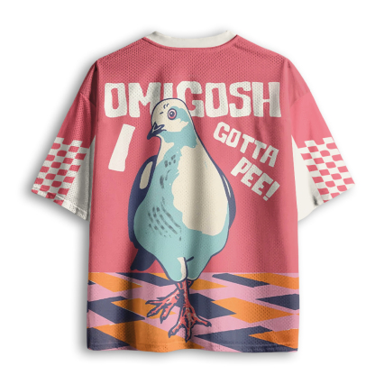 Baddiecat OMGOSH GOTTA PEE Mesh Jersey