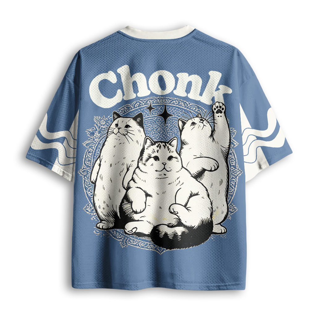 Baddiecat Chonk Cat  Mesh Jersey
