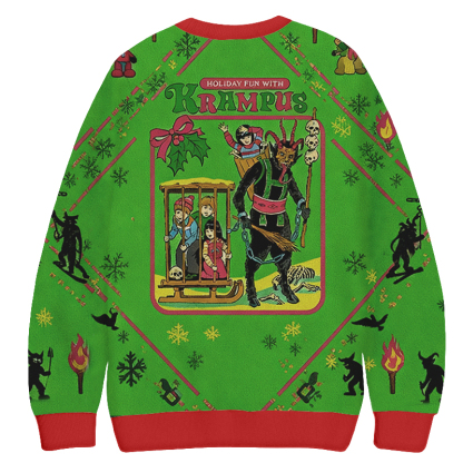 Baddiecat Krampus Christmas Ugly Sweatshirt