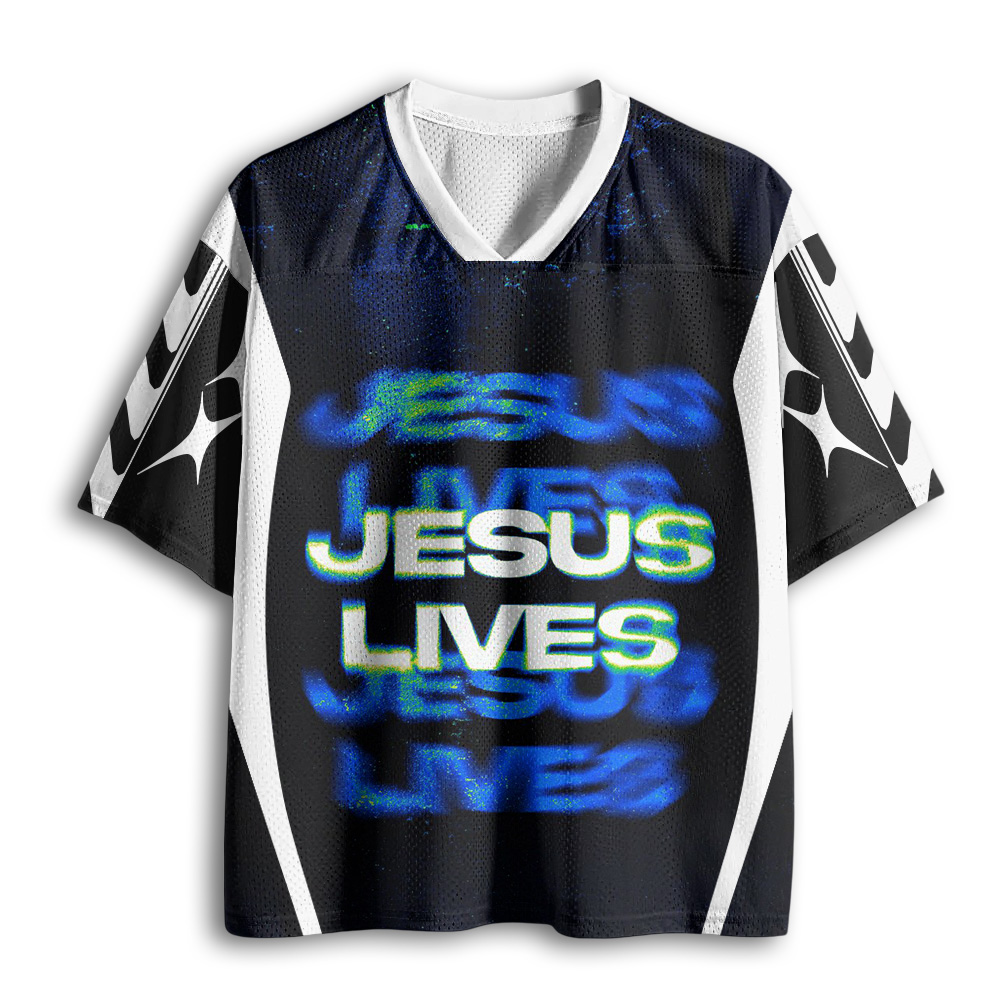 Baddiecat Jesus Lives Mesh Jersey