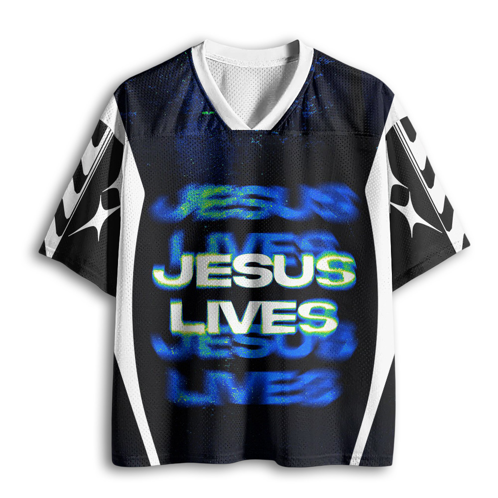 Baddiecat Jesus Lives Mesh Jersey