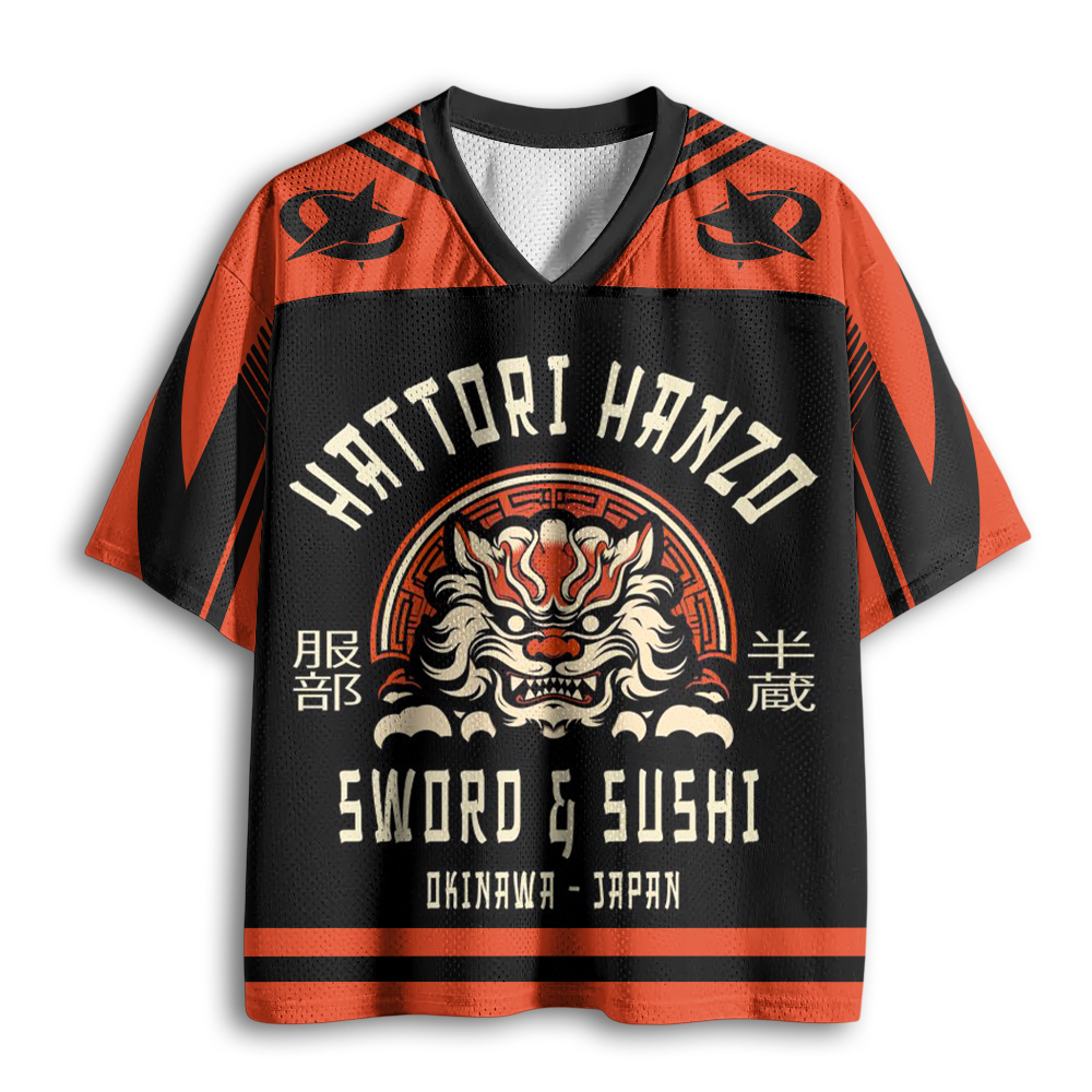 Baddiecat Hattori Hanzo Sword & Sushi Mesh Jersey