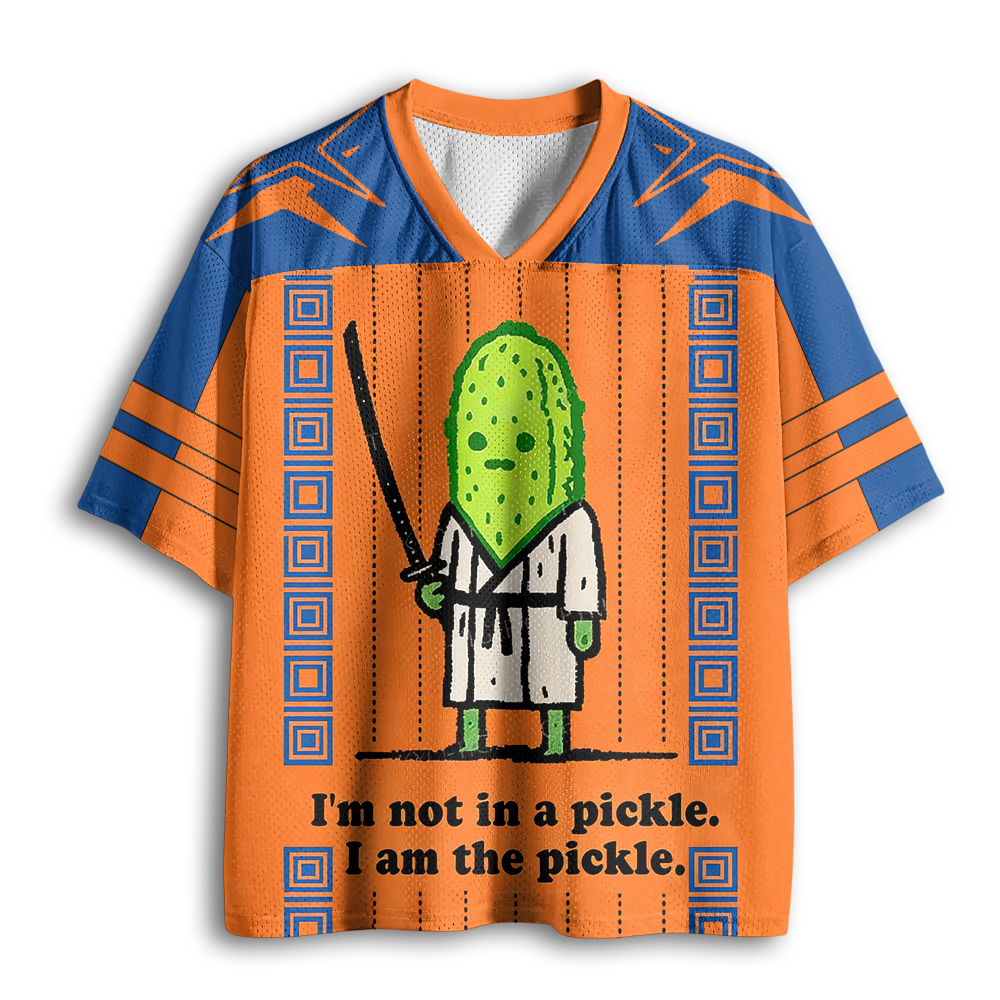 Baddiecat Funny Cucumber Samurai Mesh Jersey