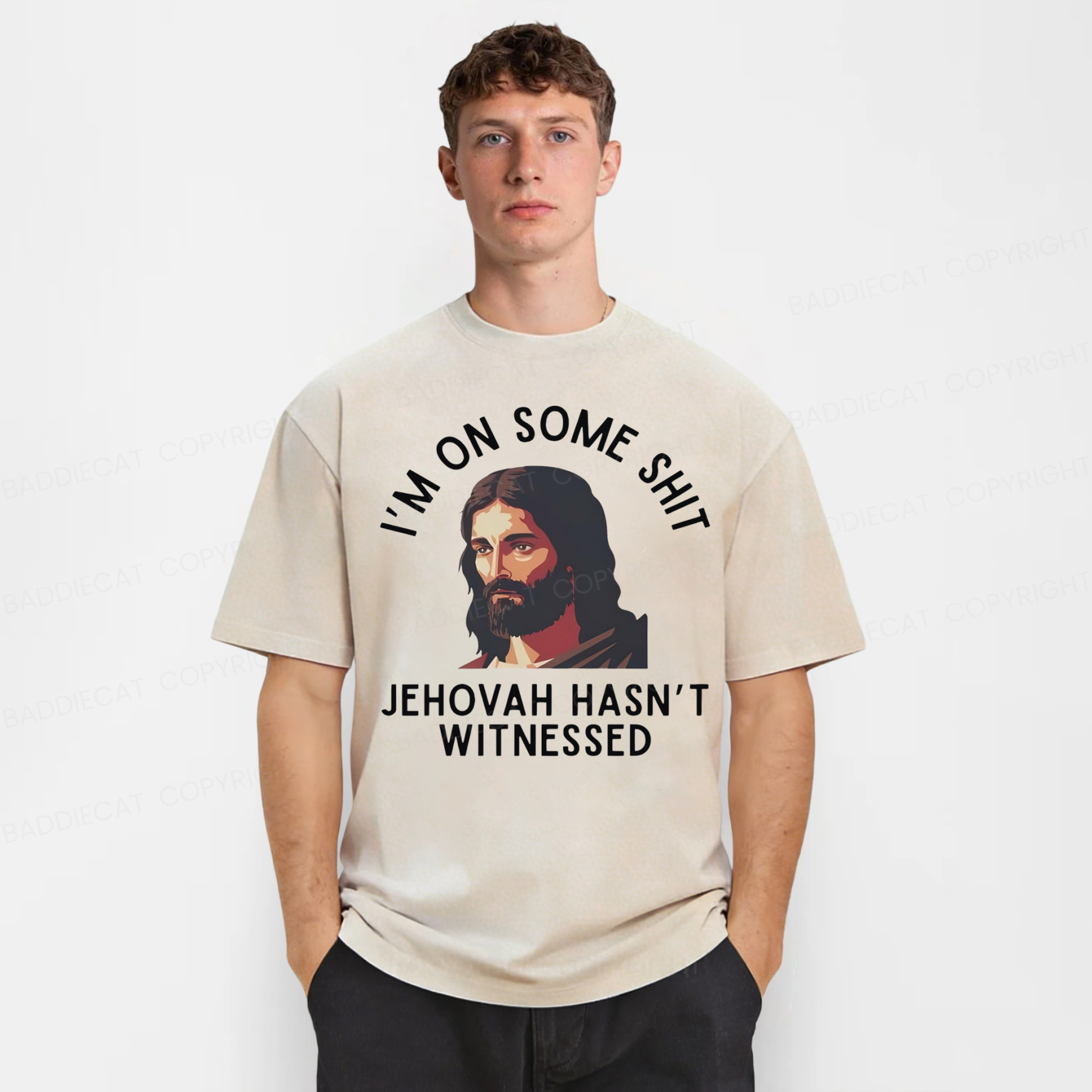 Baddiecat Funny Jehovah Hasn't Witnessed Washed T-shirt