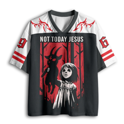 Baddiecat Not Today Jesus Mesh Jersey