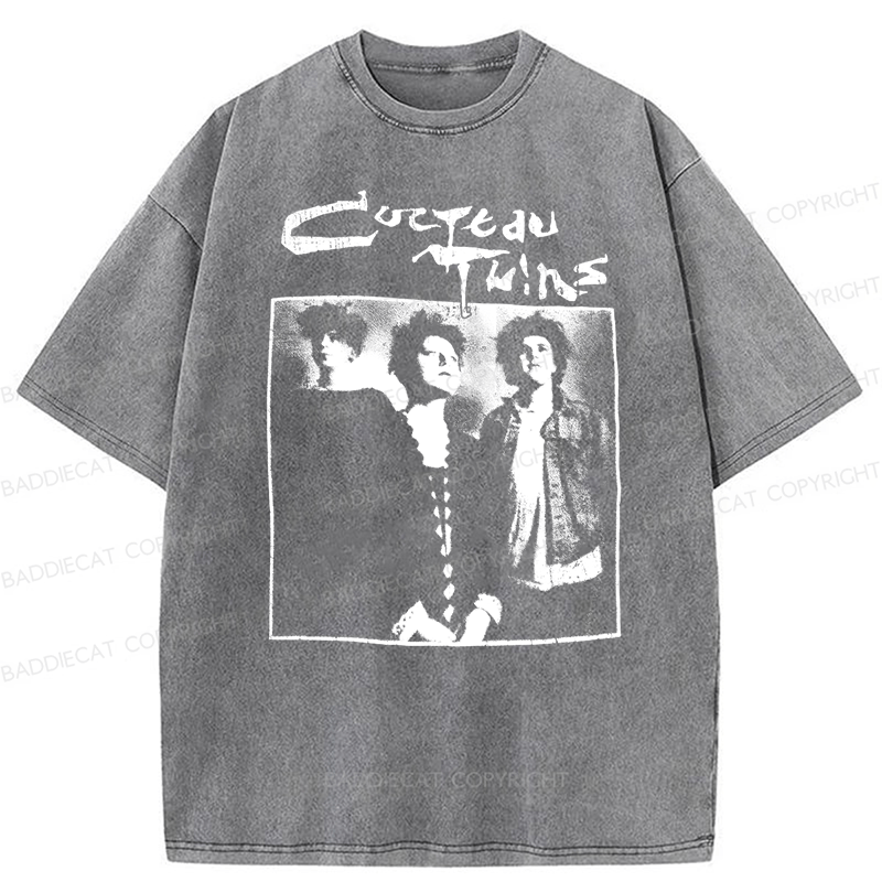 Baddiecat Cocteau Twins Promo Washed T-shirt
