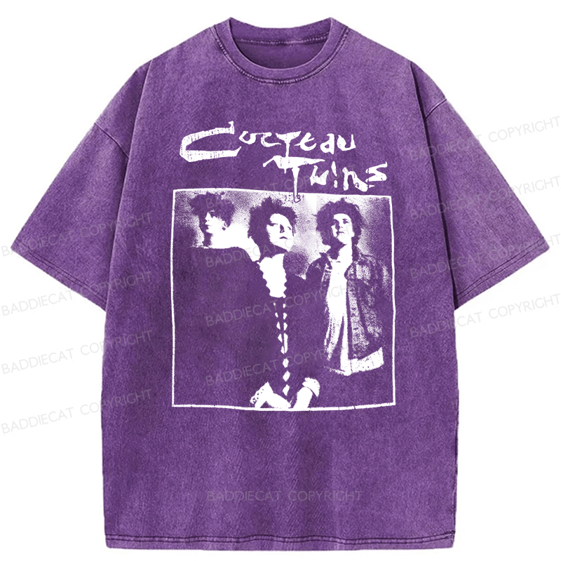 Baddiecat Cocteau Twins Promo Washed T-shirt