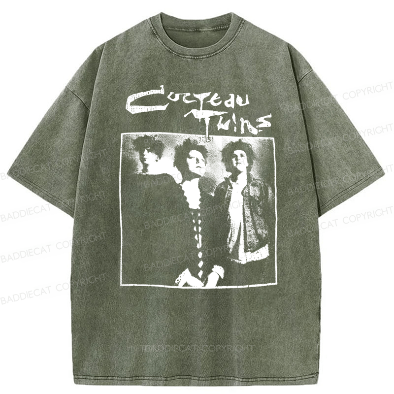 Baddiecat Cocteau Twins Promo Washed T-shirt
