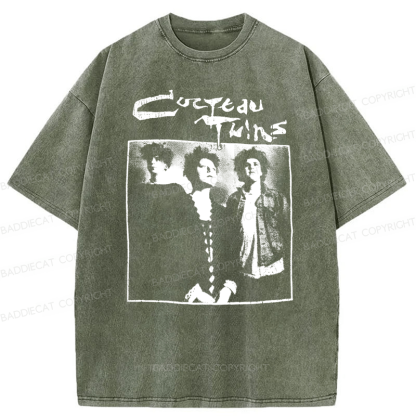 Baddiecat Cocteau Twins Promo Washed T-shirt