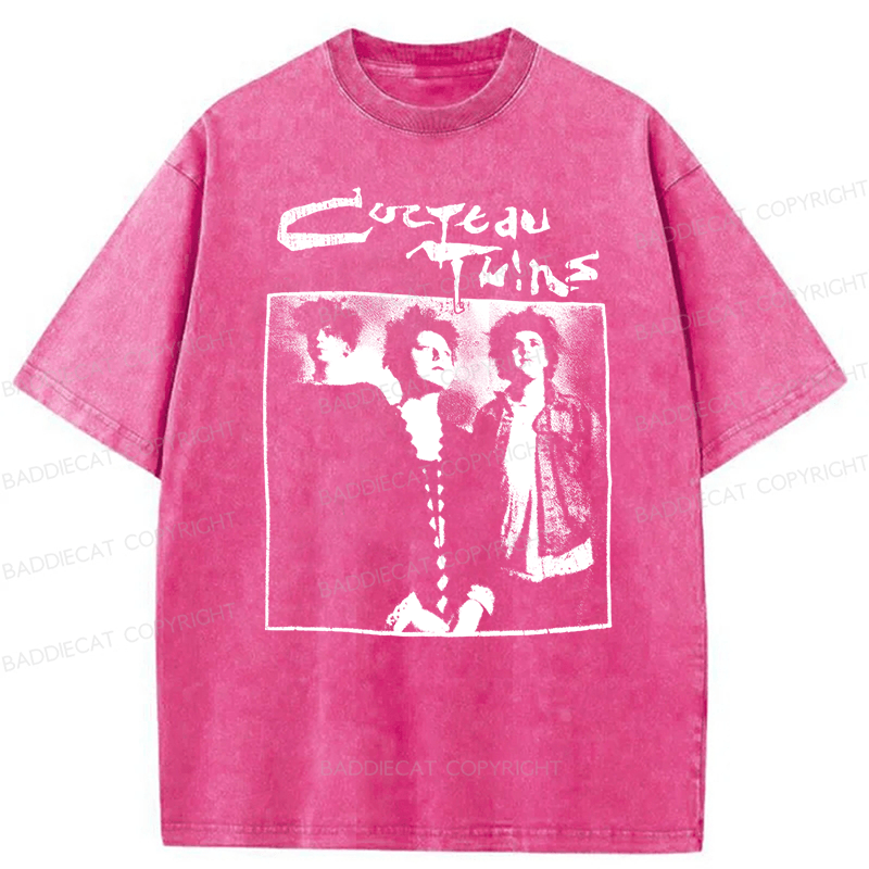 Baddiecat Cocteau Twins Promo Washed T-shirt