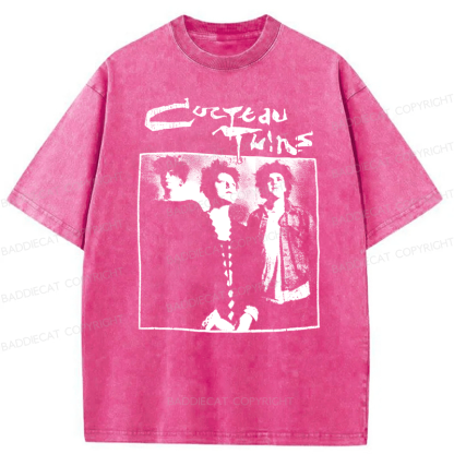 Baddiecat Cocteau Twins Promo Washed T-shirt