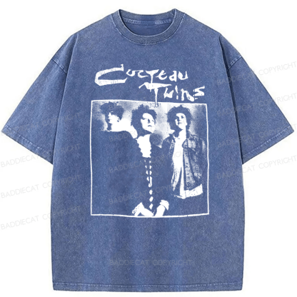 Baddiecat Cocteau Twins Promo Washed T-shirt