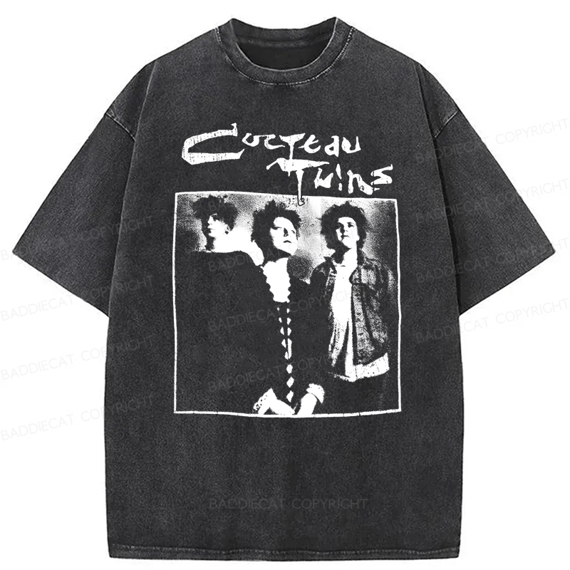 Baddiecat Cocteau Twins Promo Washed T-shirt