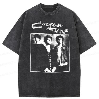 Baddiecat Cocteau Twins Promo Washed T-shirt